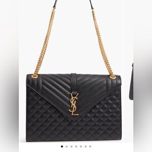 Saint Laurent large Envelope calfskin shoulder bag